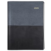 Diary Vanessa 185V99 A5 Day To A Page Black